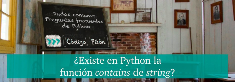 Función contains de string en Python